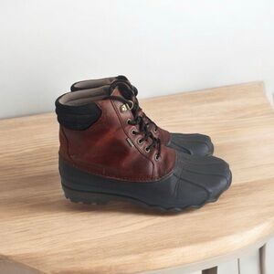 Sperry Men's Leather and Rubber Duck Boots Size 9.5